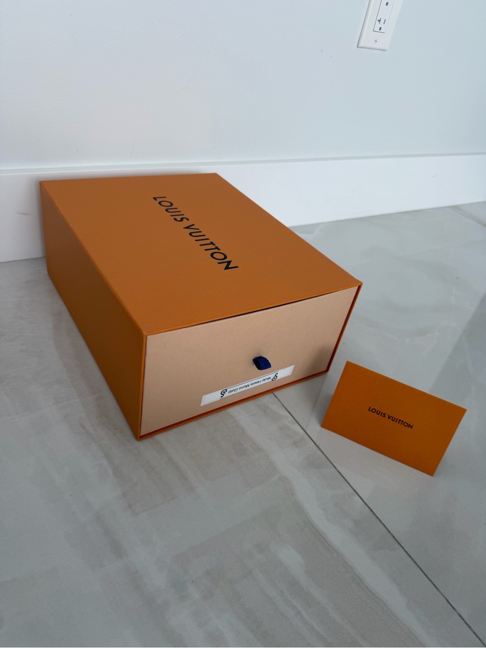 Louis Vuitton Large Pull Draw Box with Receipt Holder PRICED TO SELL